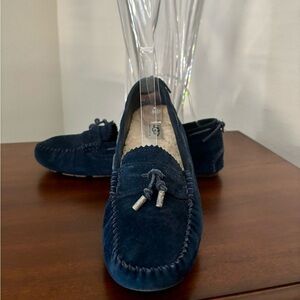 UGG Navy Blue Suede Loafers